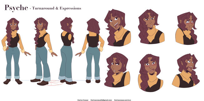 Psyche - Turnaround & Expressions